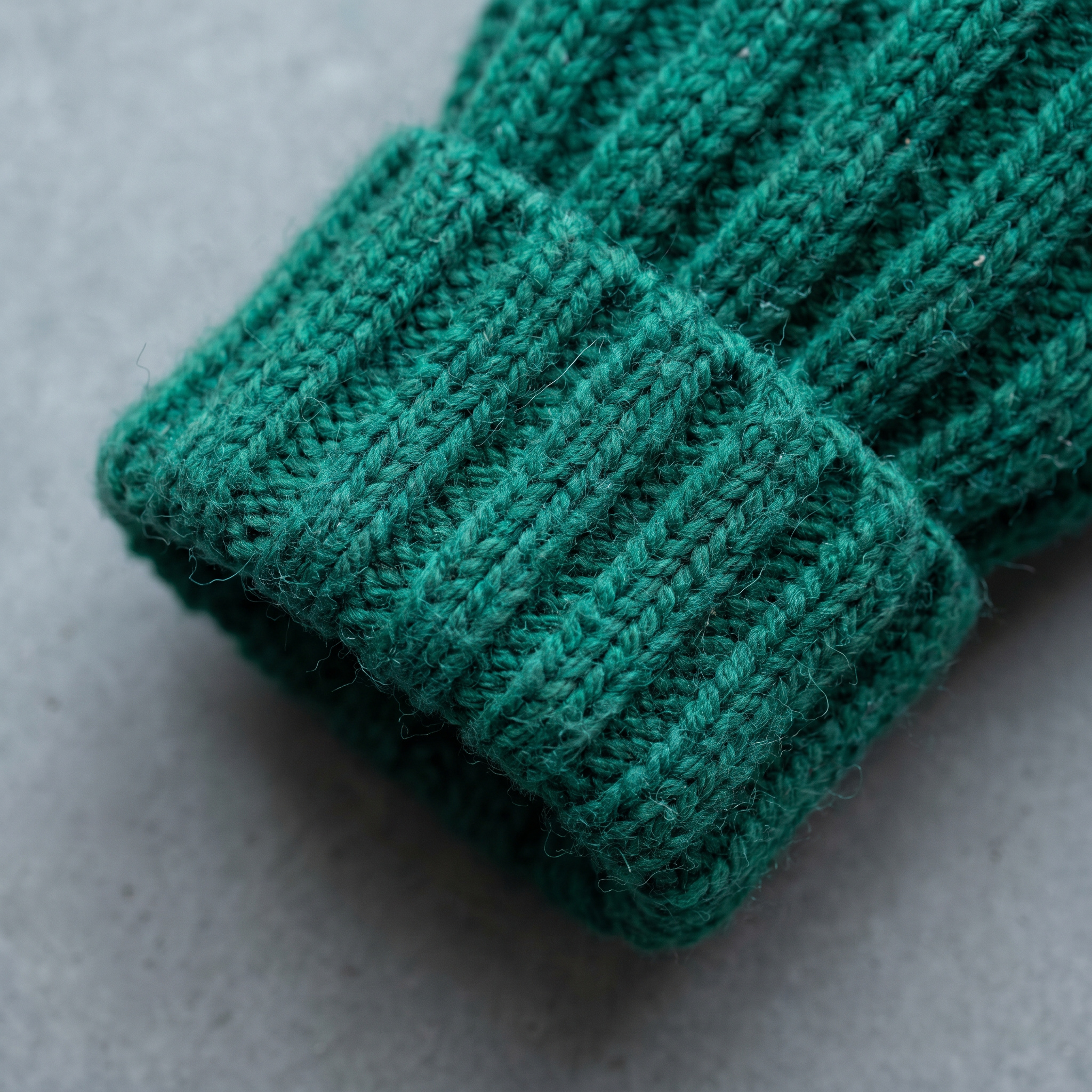 Knit sweater, photographed close up